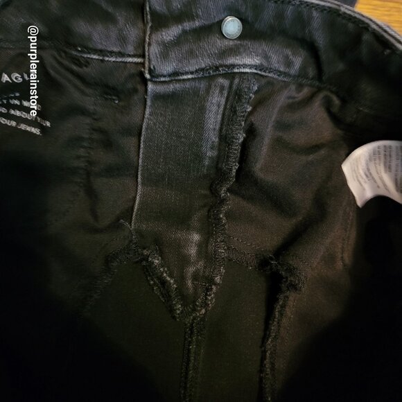 American Eagle Jeans 2 S Dream Jegging Hi Rise Stretch Tummy Control Black Wash - Picture 5 of 13